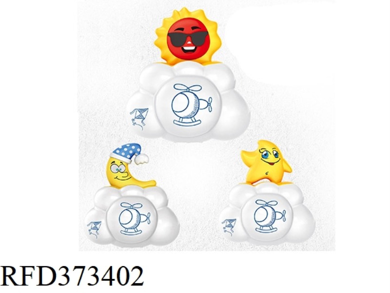 CLOUD HIDDEN (SUN, MOON, STARS)