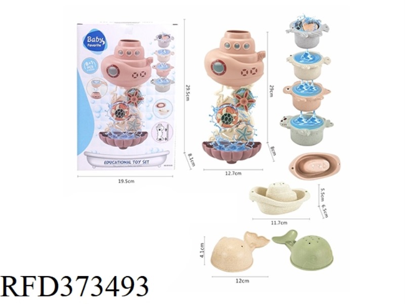 BATHROOM WATER SET (BODY WITH SUCTION CUP)