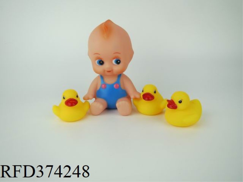 THREE DUCKS WITH HAIRY AND BB WHISTLE