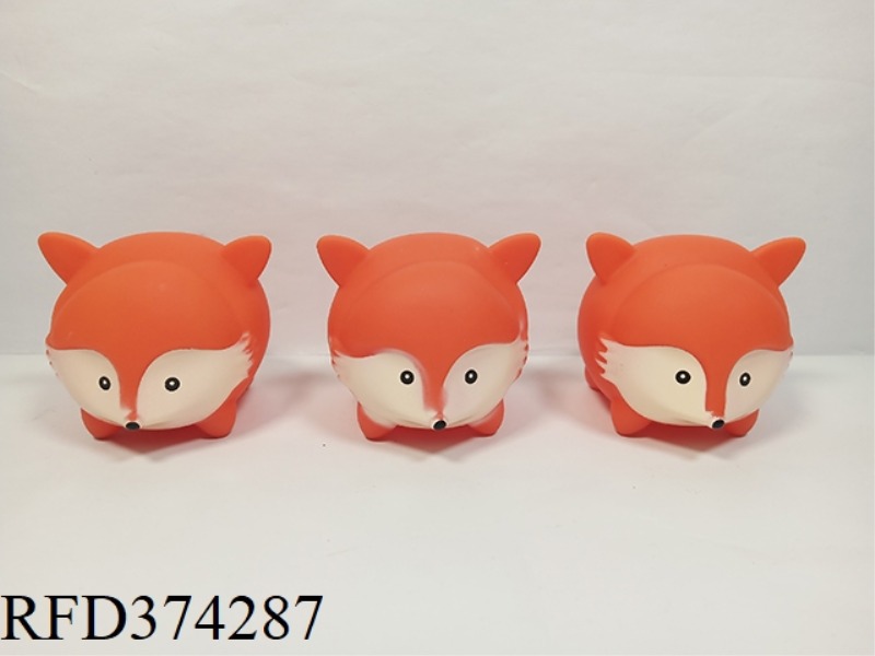 3 CARTOON BATHROOM VINYL FOX BABIES PLUS BB WHISTLE