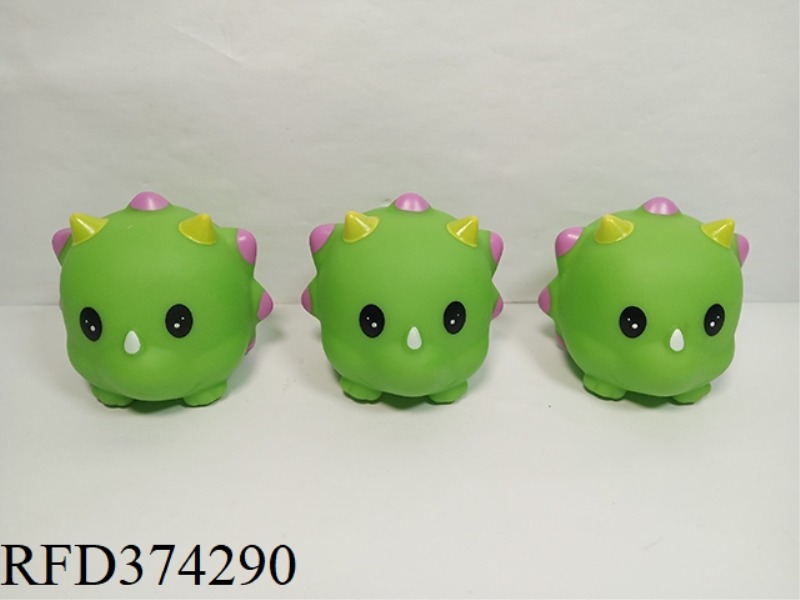 3 CARTOON BATHROOM VINYL DINOSAUR BABIES PLUS BB WHISTLE