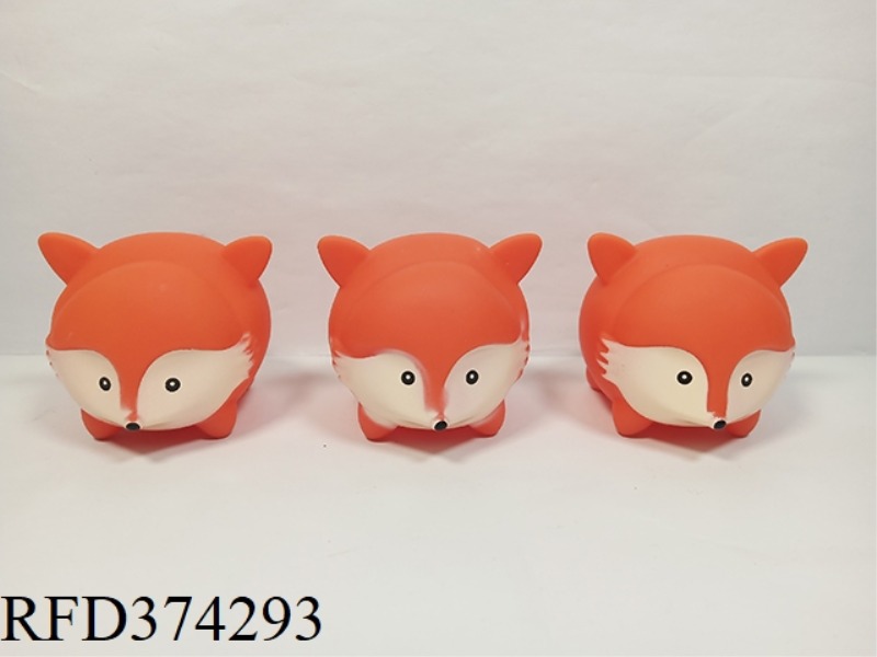 3 CARTOON BATHROOM VINYL FOX BABIES PLUS BB WHISTLE