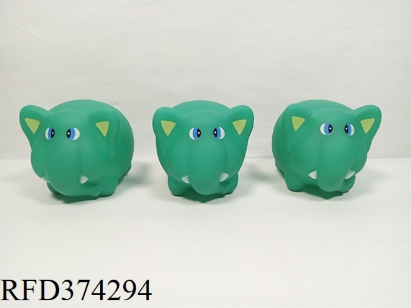 3 CARTOON BATHROOM VINYL BABY ELEPHANTS PLUS BB WHISTLE
