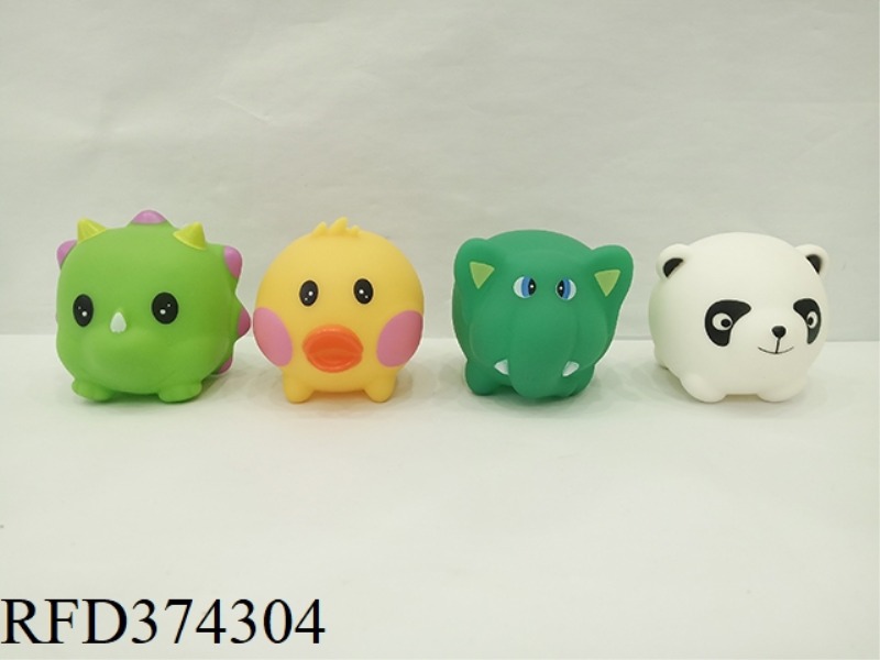 4 CARTOON BATHROOM VINYL ANIMAL BABIES PLUS BB WHISTLE