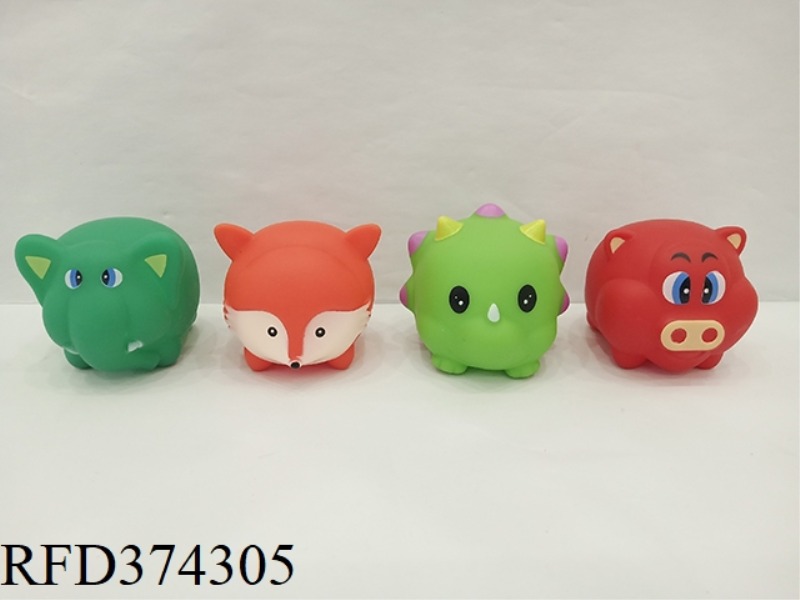 4 CARTOON BATHROOM VINYL ANIMAL BABIES PLUS BB WHISTLE