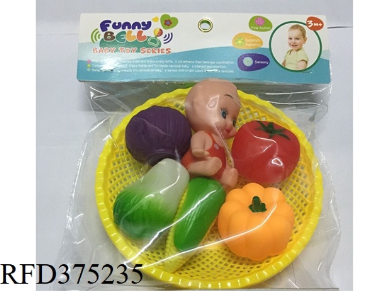 VEGETABLE PLATTER + SITTING BABY