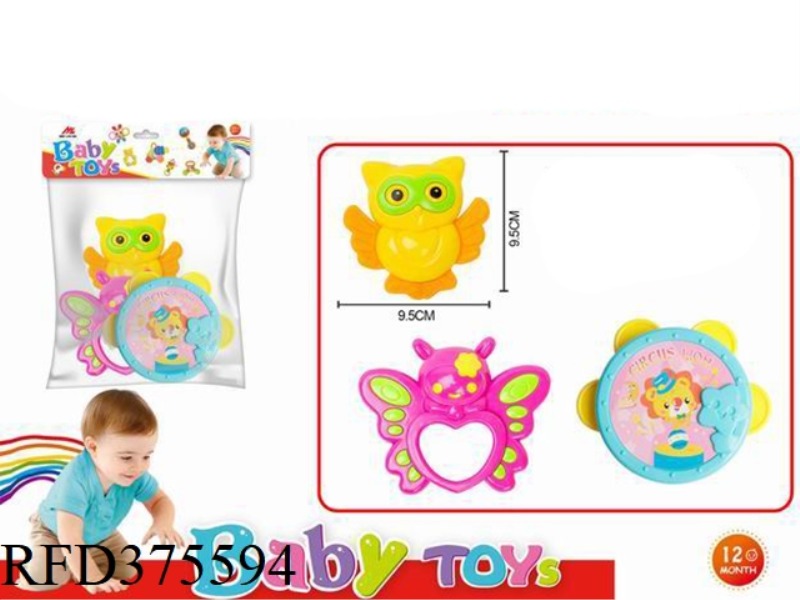 RATTLE TOY 3PCS