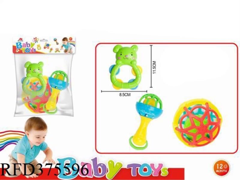 RATTLE TOY 3PCS