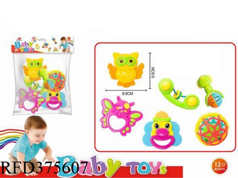 RATTLE TOY 6PCS