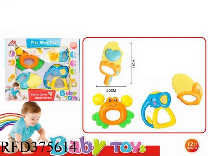 RATTLE TOY 4PCS