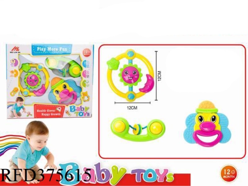 RATTLE TOY 3PCS