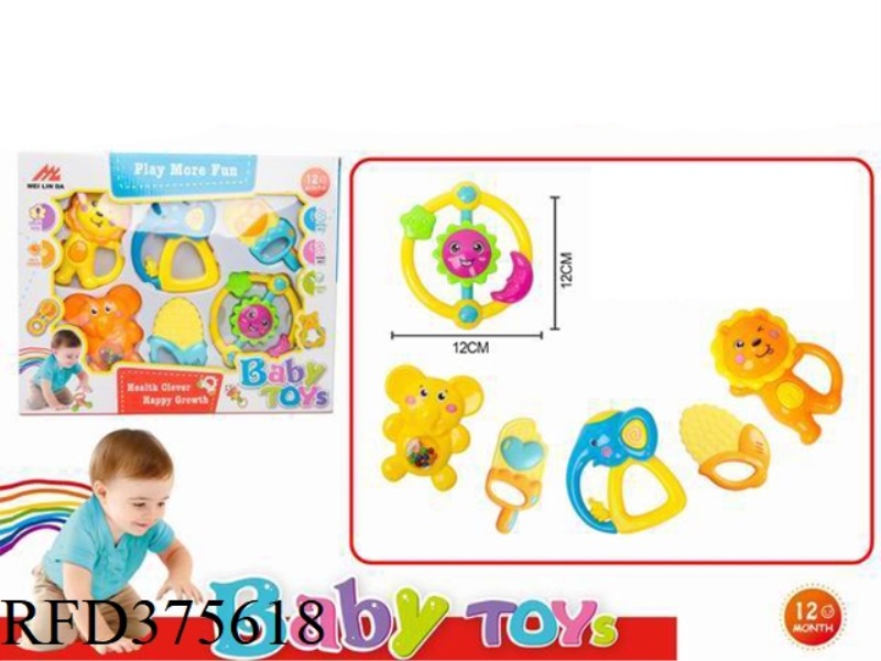 RATTLE TOY 6PCS