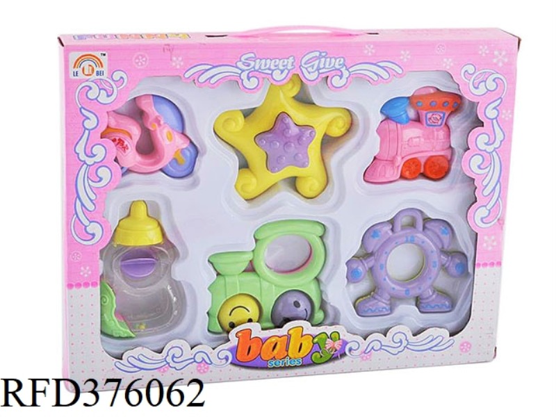 BABY RATTLE SIX-PIECE SET