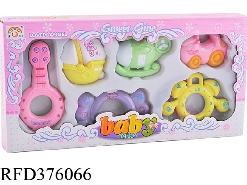 BABY RATTLE SIX-PIECE SET