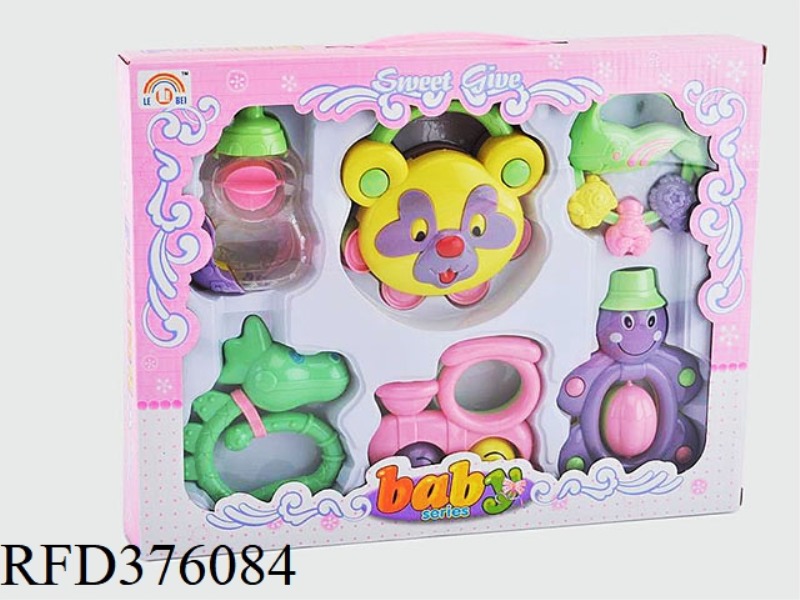 BABY RATTLE SIX-PIECE SET