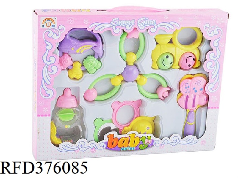 BABY RATTLE SIX-PIECE SET