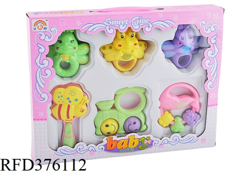 BABY RATTLE SIX-PIECE SET