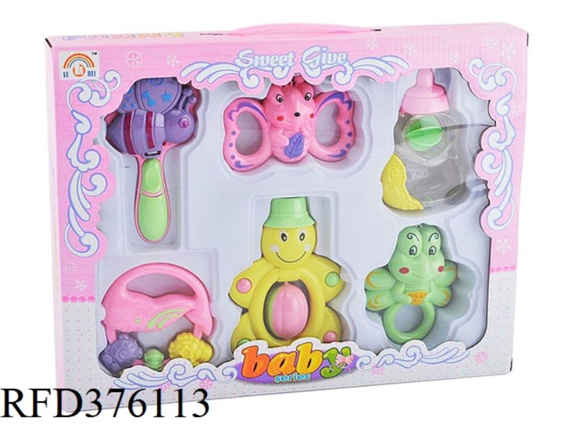 BABY RATTLE SIX-PIECE SET