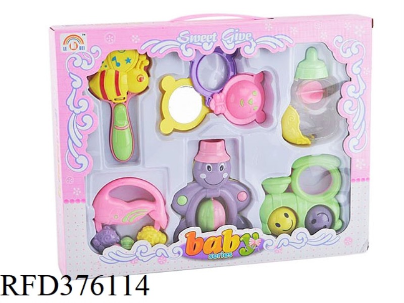 BABY RATTLE SIX-PIECE SET