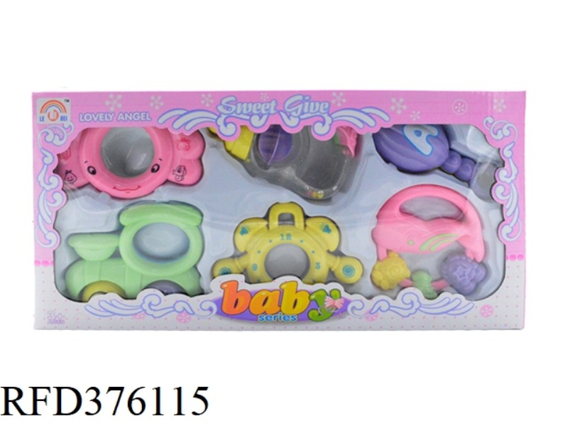 BABY RATTLE SIX-PIECE SET