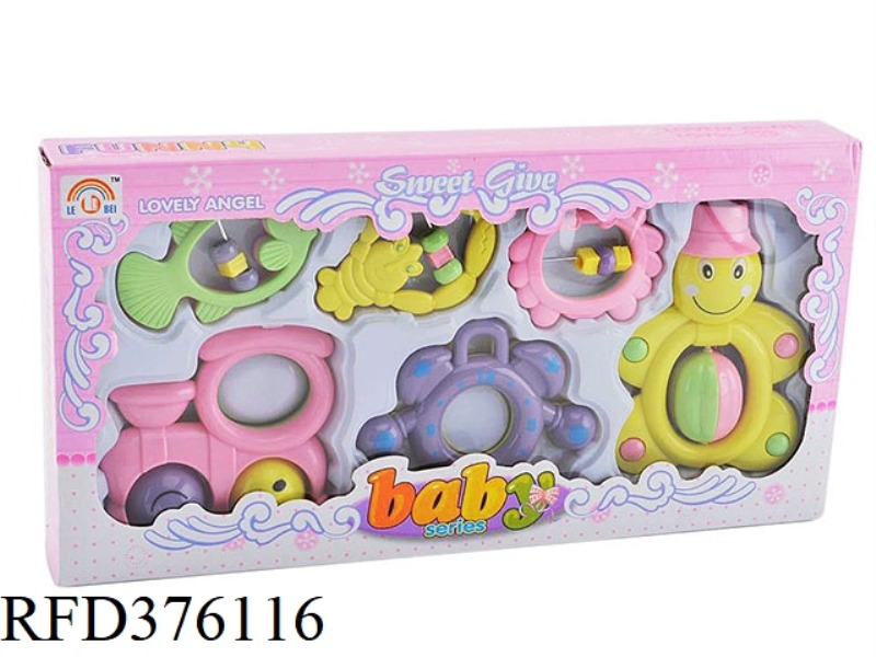 BABY RATTLE SIX-PIECE SET