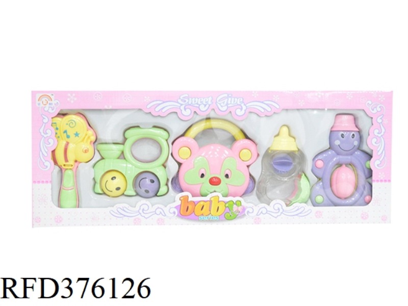 BABY RATTLE SIX-PIECE SET
