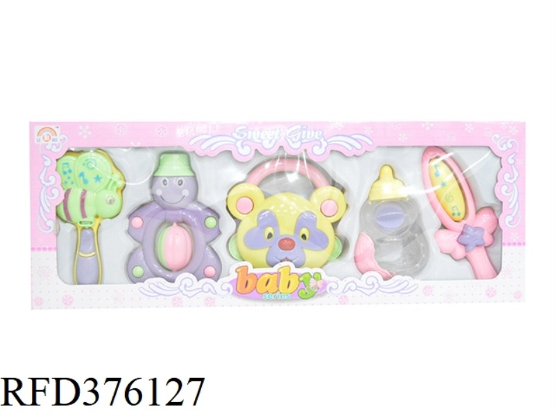 BABY RATTLE SIX-PIECE SET