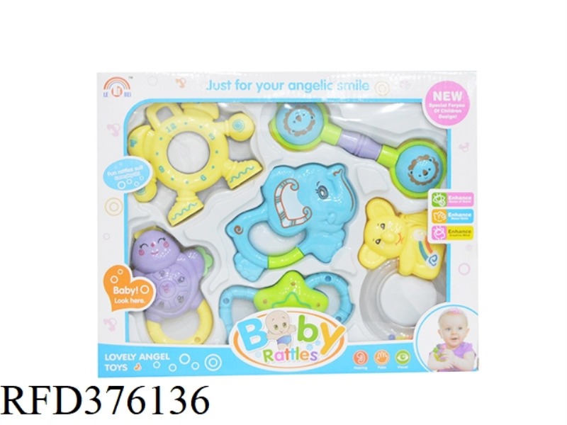 BABY RATTLE SIX-PIECE SET