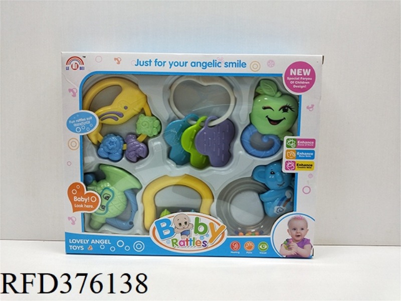 BABY RATTLE SIX-PIECE SET