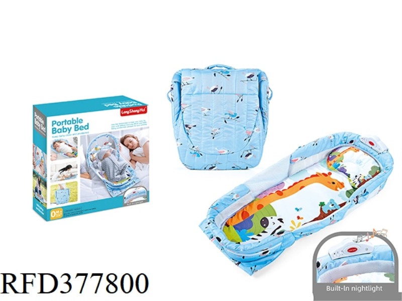 BABY CRIB BED FULLY ENCLOSED EXTENDED VERSION WITH LIGHT AND MUSIC
