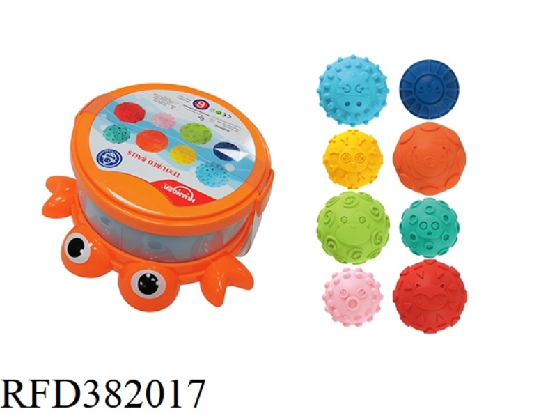 CRAB STORAGE BOX + VINYL BALL (8PCS)