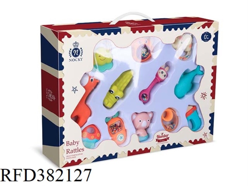 BABY TEETHER RATTLE (12-PIECE SET)