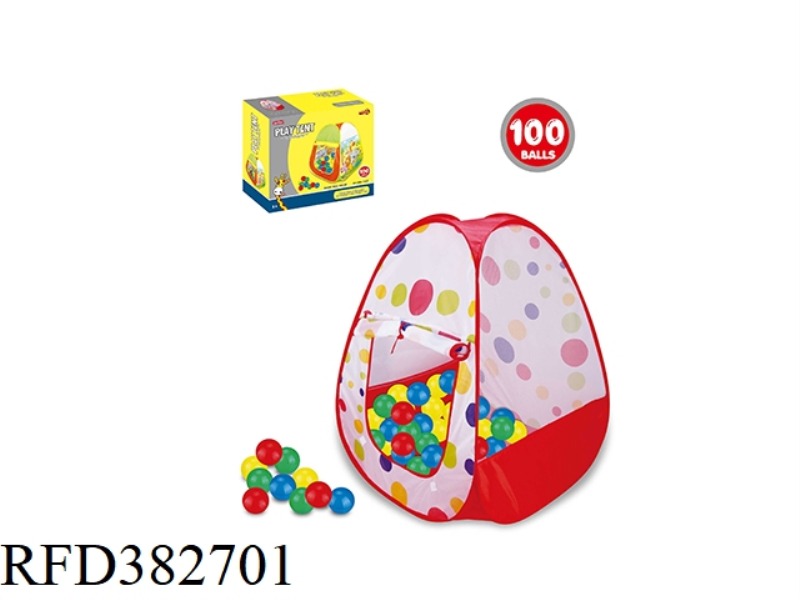 CHILDREN'S TENT WITH 100 OCEAN BALLS
