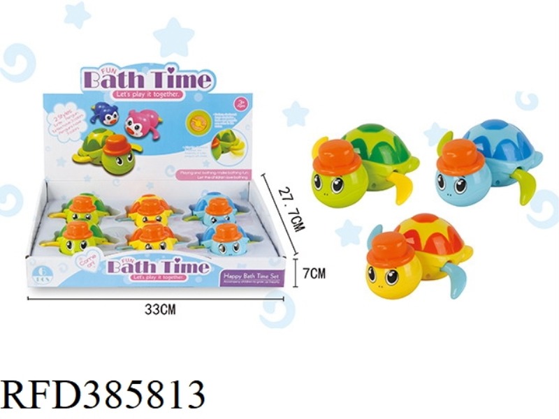 BATHING IN THE BATHROOM WITH 3 COLORS AND TURTLES 6PCS