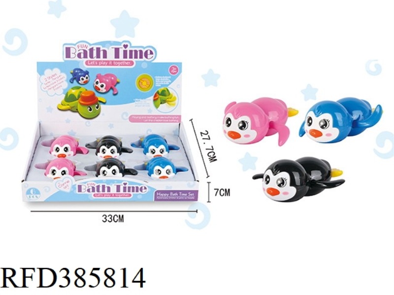 BATHING IN THE BATHROOM WITH 3 COLORS AND PENGUIN 6PCS