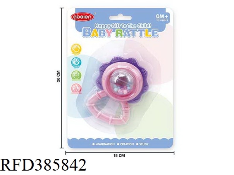 BABY FLOWER RATTLE