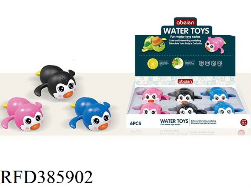 BATHING IN THE BATHROOM WITH 3 COLORS AND PENGUIN 6PCS