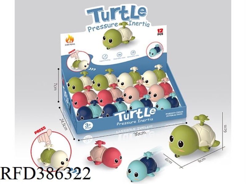 STRESSED CUTE TURTLE 12PCS