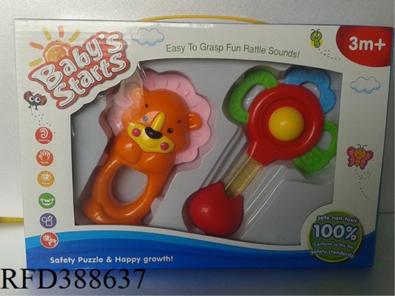 TEETHER RATTLE SET 2PCS