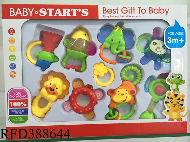 TEETHER RATTLE SET 8PCS