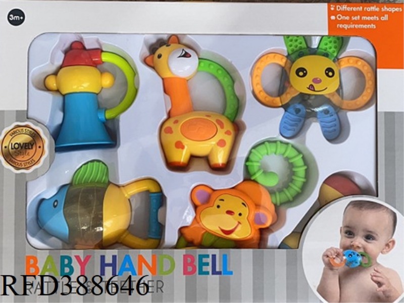 TEETHER RATTLE SET 6PCS