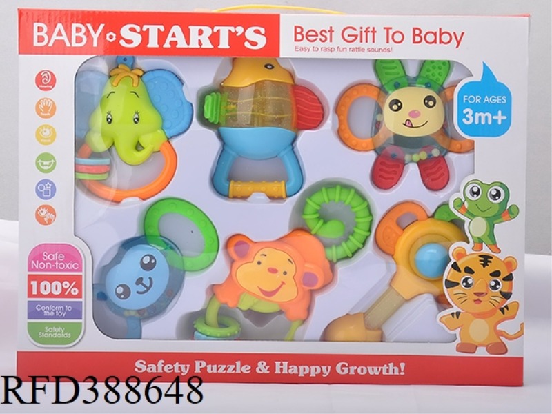 TEETHER RATTLE SET 8PCS