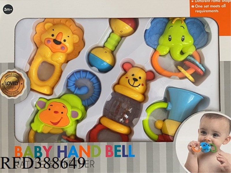 TEETHER RATTLE SET 6PCS