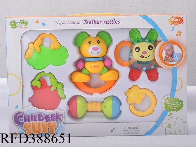 TEETHER RATTLE SET 6PCS