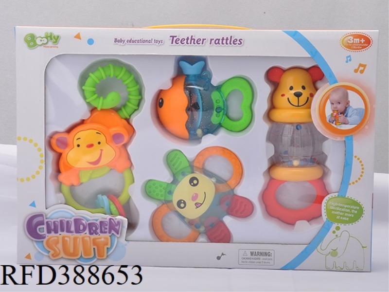 TEETHER RATTLE SET 4PCS