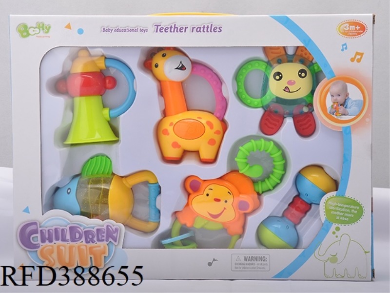 TEETHER RATTLE SET 6PCS