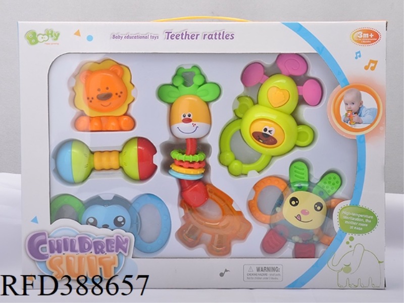 TEETHER RATTLE SET 6PCS