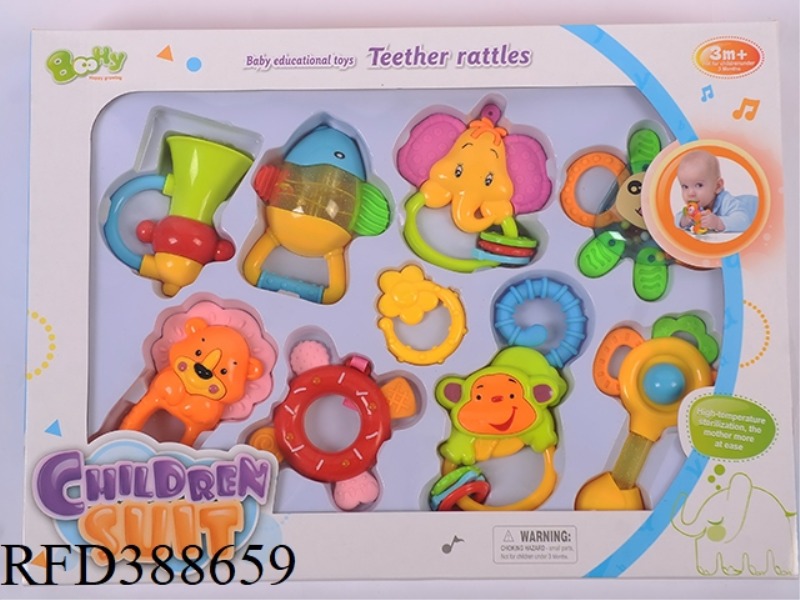 TEETHER RATTLE SET 8PCS