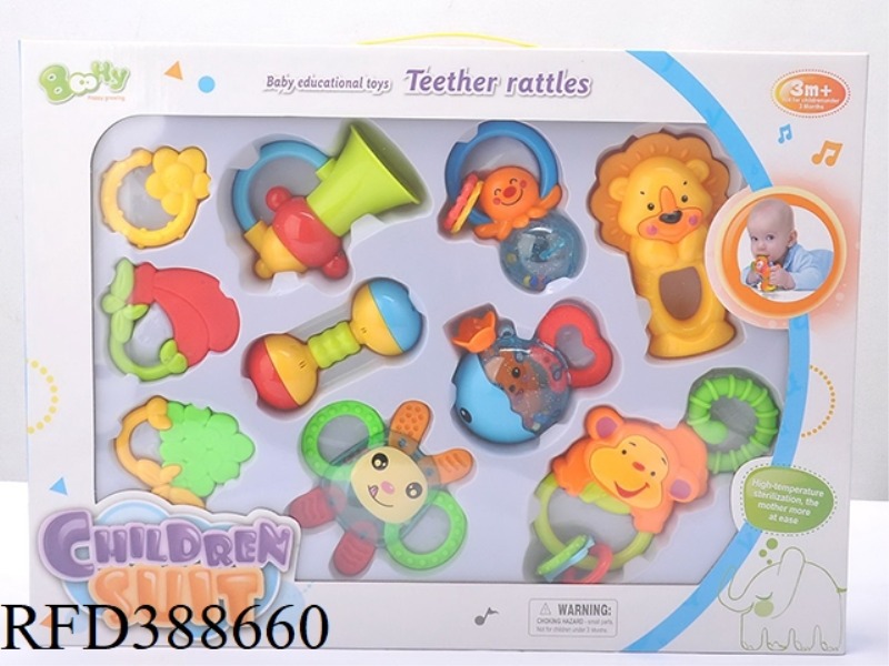 TEETHER RATTLE SET 10PCS