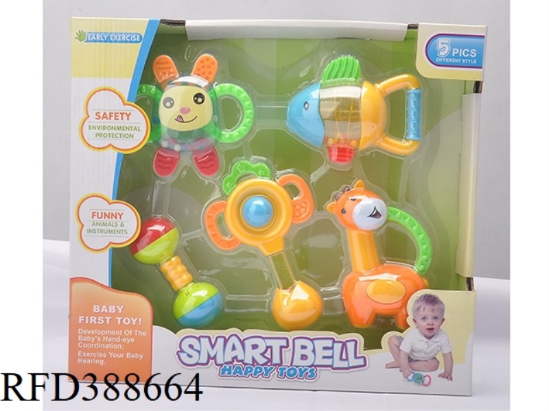 TEETHER RATTLE SET 5PCS